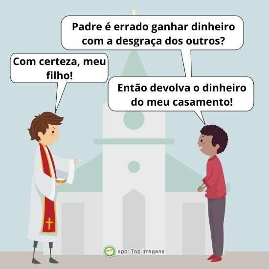 Conversando com o padre